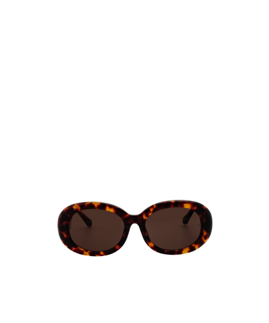 Linda Farrow Lina Sunglasses In Tortoiseshell