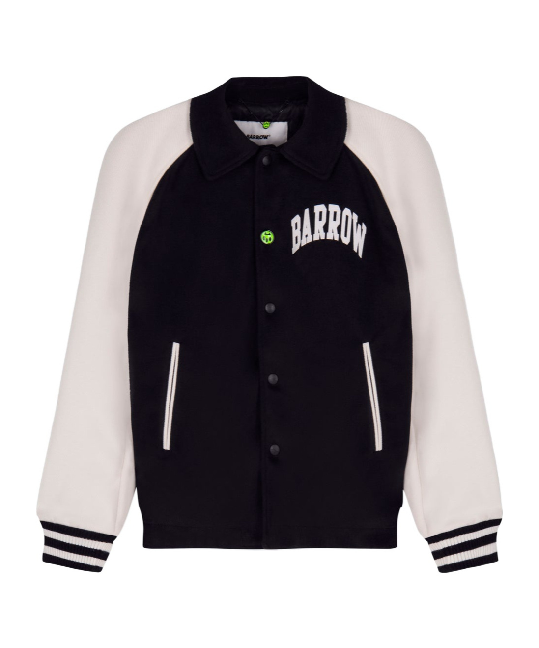 Barrow Logo-print Varsity Jacket In Black