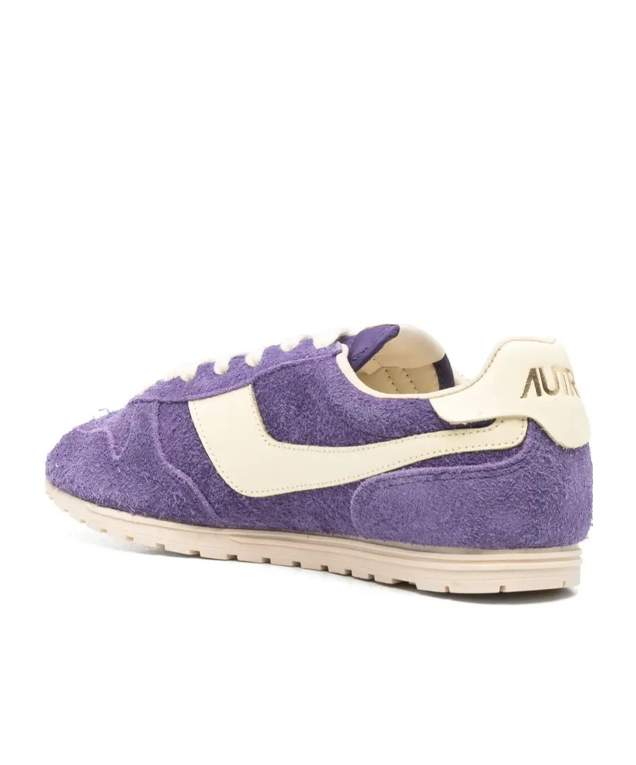Autry Low Suede Windspin Sneaker In Purple