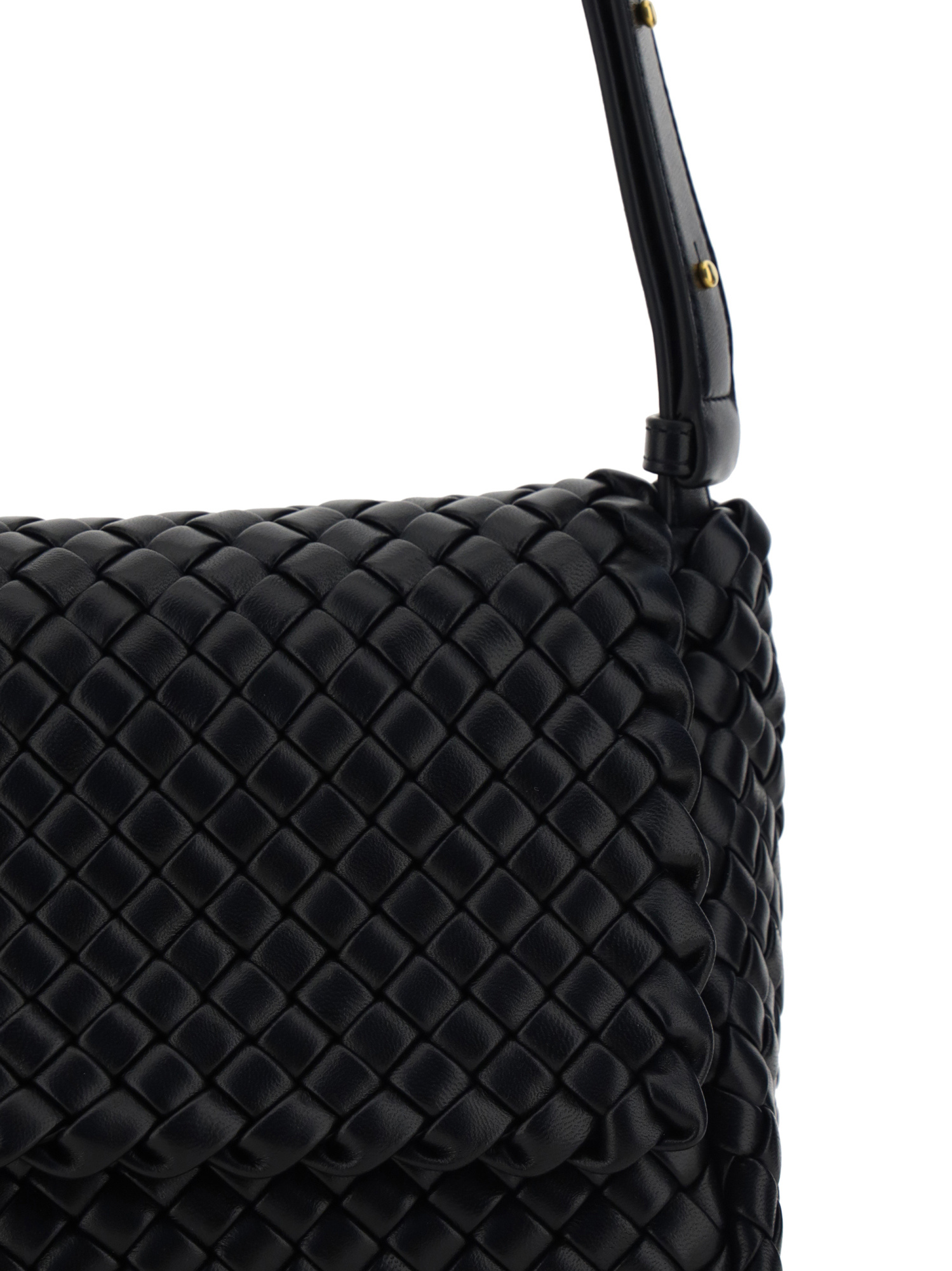 Shop Bottega Veneta Small Cobble Shoulder Bag In Black