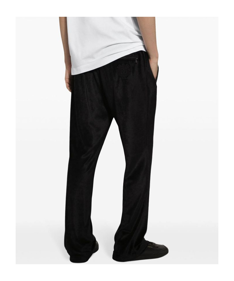 Dolce & Gabbana Logo-patch Track Pants In Black