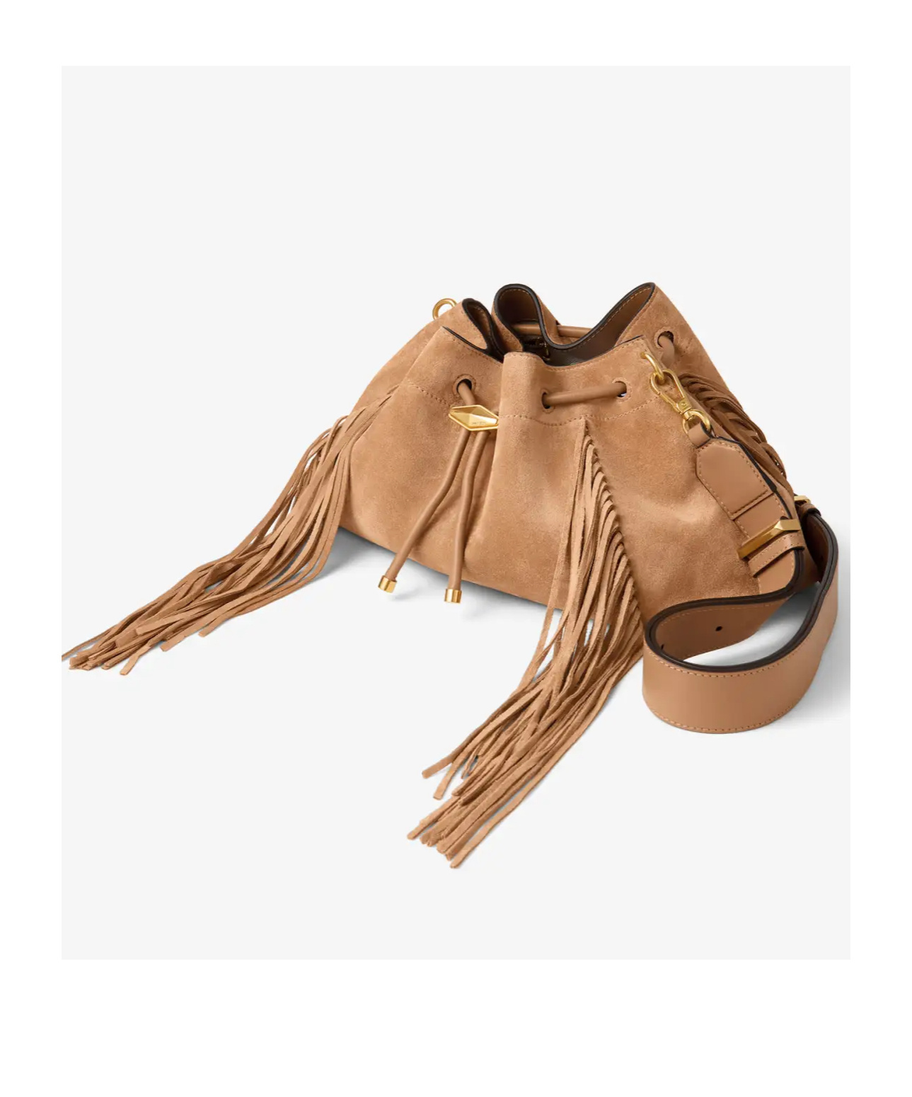 Jimmy Choo Medium Cinch Suede Bucket Bag