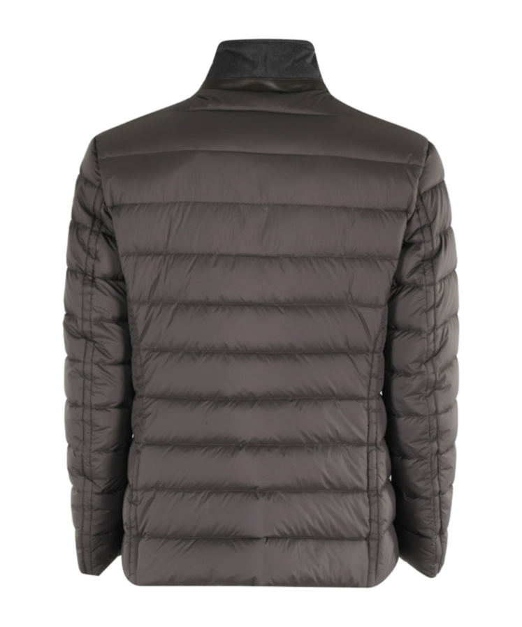 Moorer Zayn Quilted Button-fastening Jacket In Black