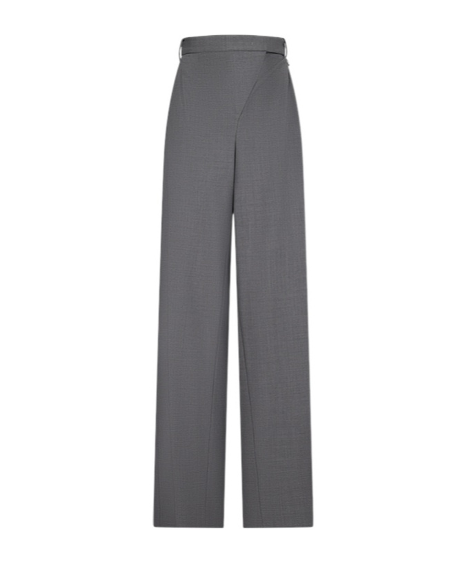 Giuseppe Di Morabito Pleated Wide-leg Trousers In Gray