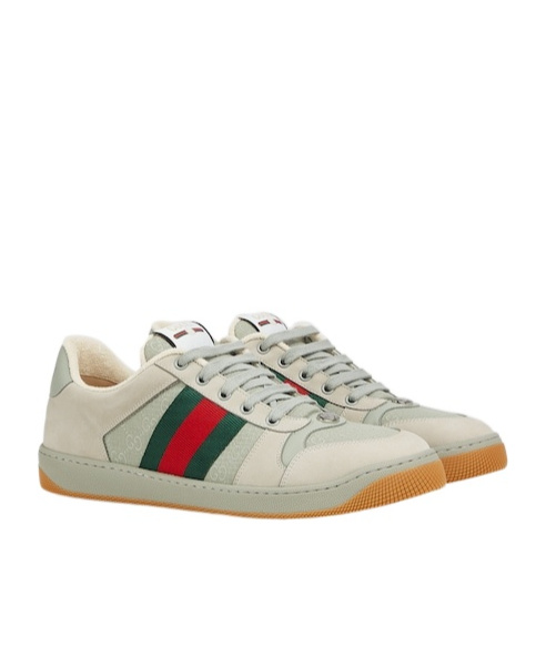 Gucci Screener Sneakers In Gray