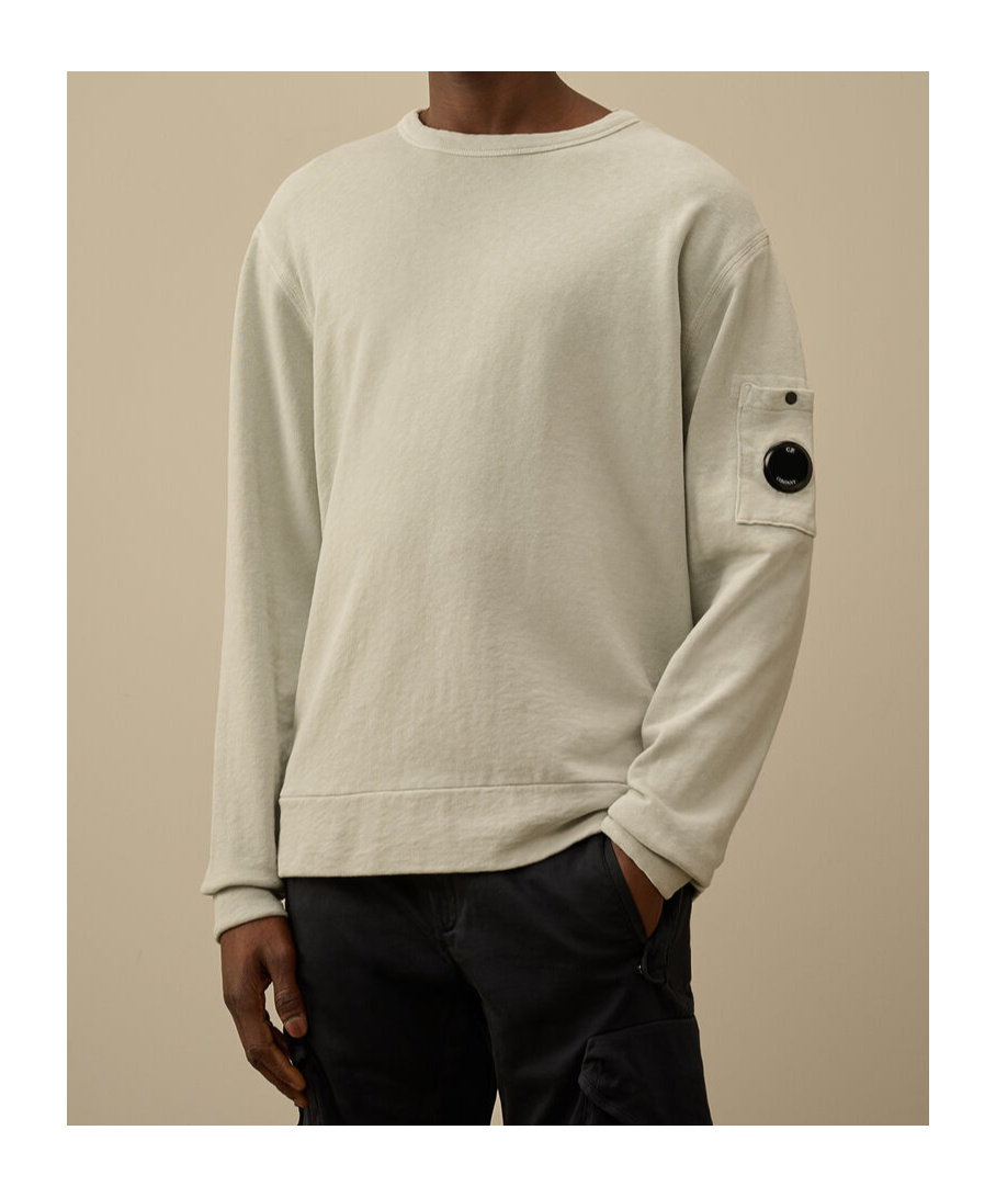 C.p. Company Crew Neck Sweater In Neutral