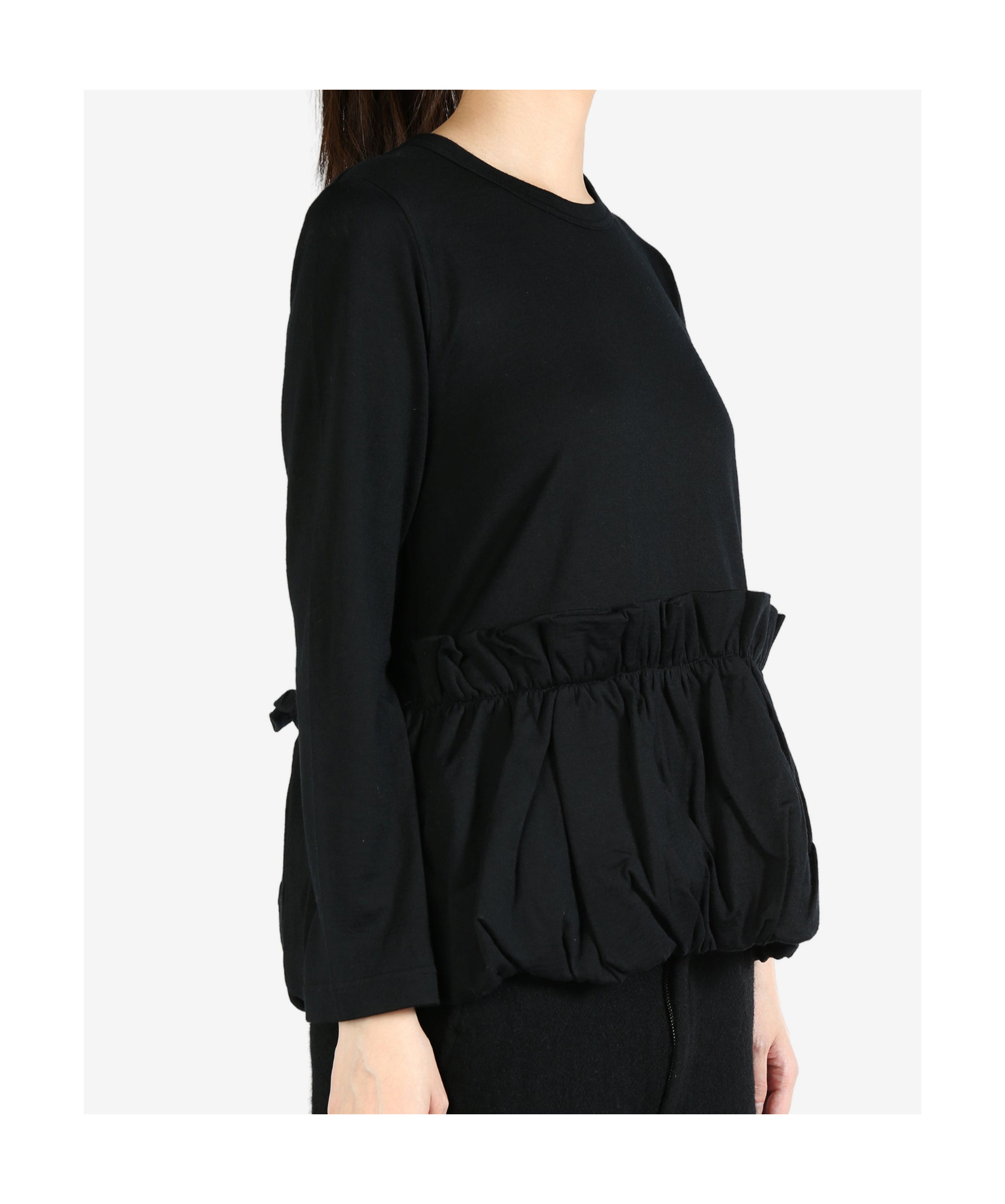 COMME DES GARÇONS DRAPED HEM BLOUSE 