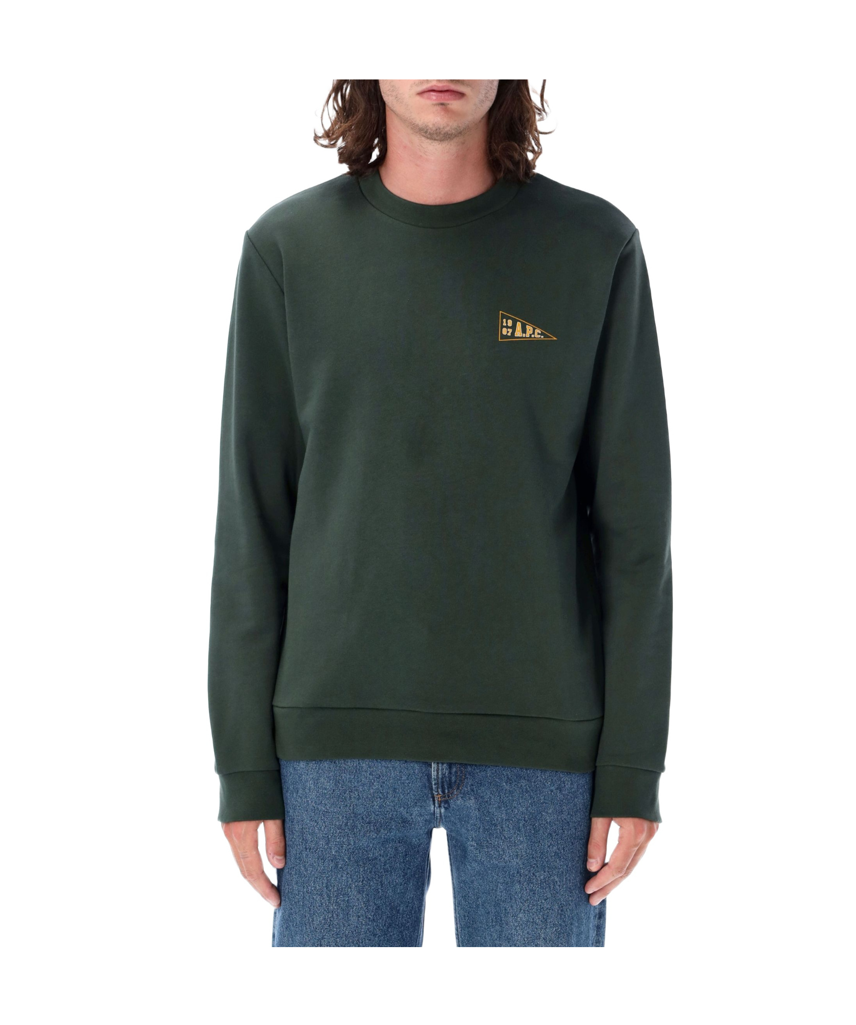 Apc Logo-print Sweatshirt In Black