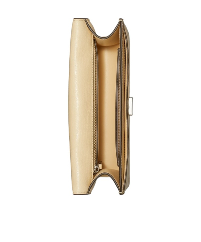 Tory Burch Fleming Small Convertible Leather Shoulder Bag In Nude