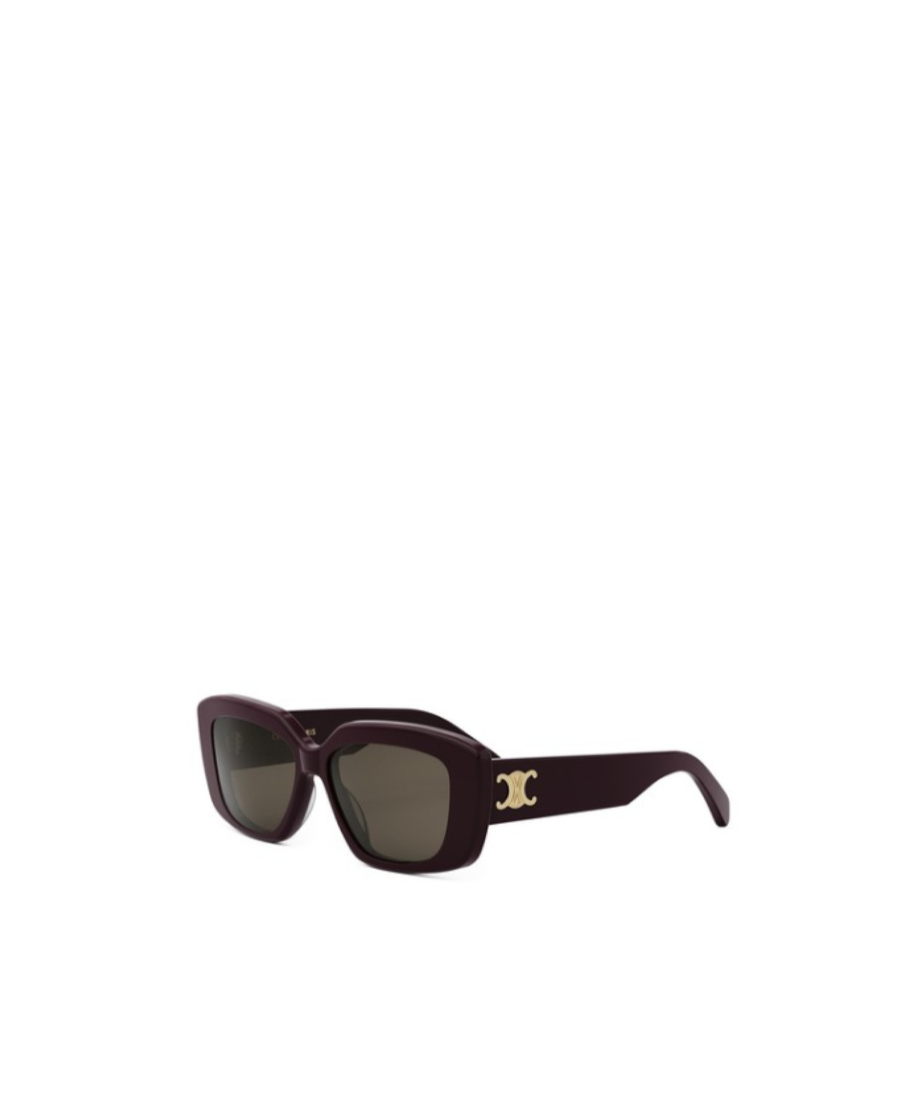 Celine Cl40216u Triomphe 69e Violet Sunglasses In Green