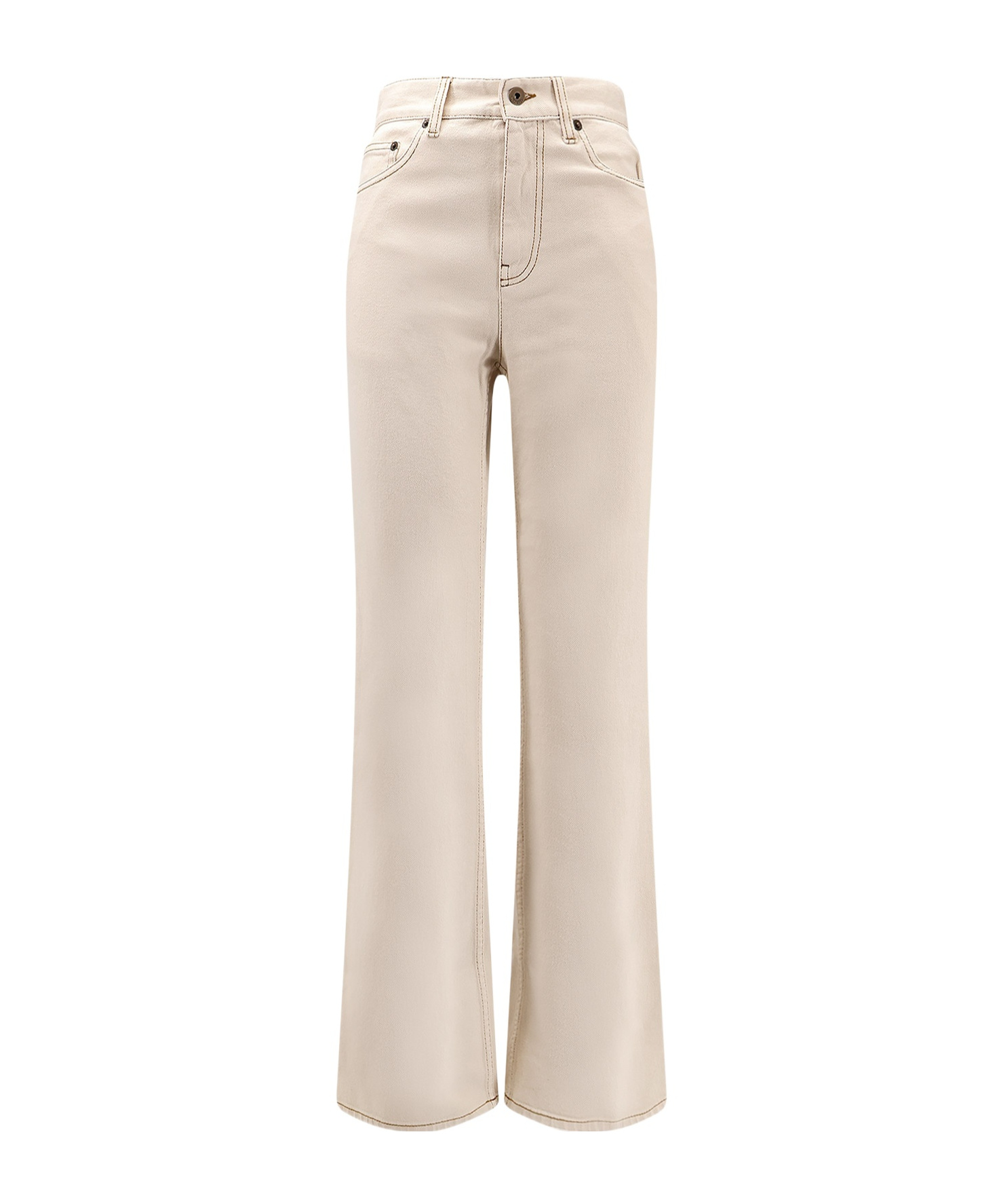 Burberry Logo Patch Flared Jeans In Multi