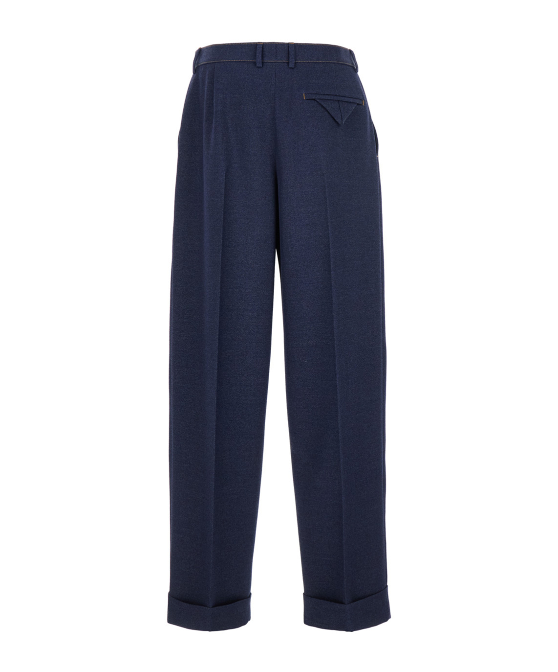 Bottega Veneta Tailored Long Trousers With Side Pockets And Zip Fastening In Blue