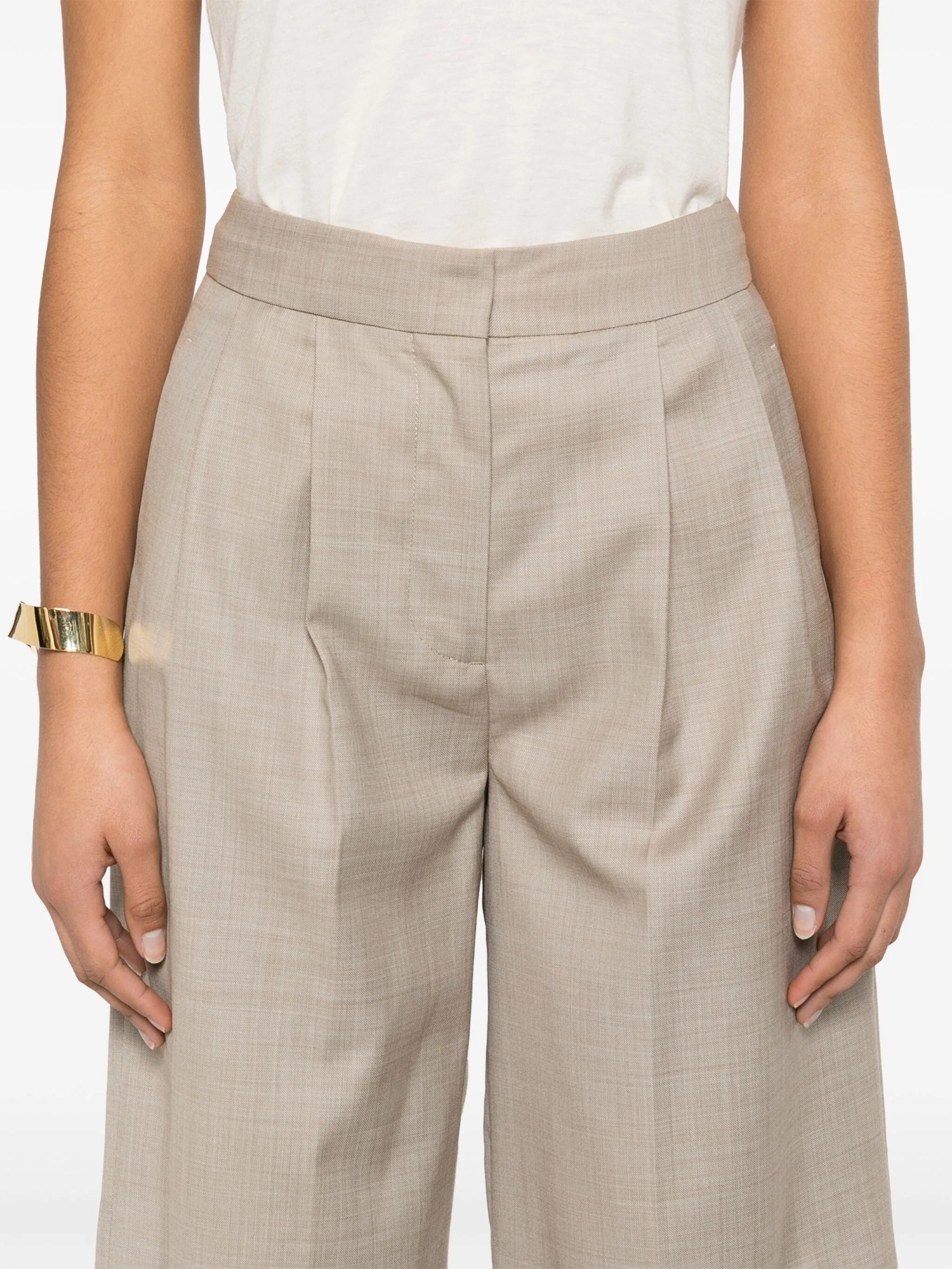 Loulou Studio Soan Shorts In Neutral