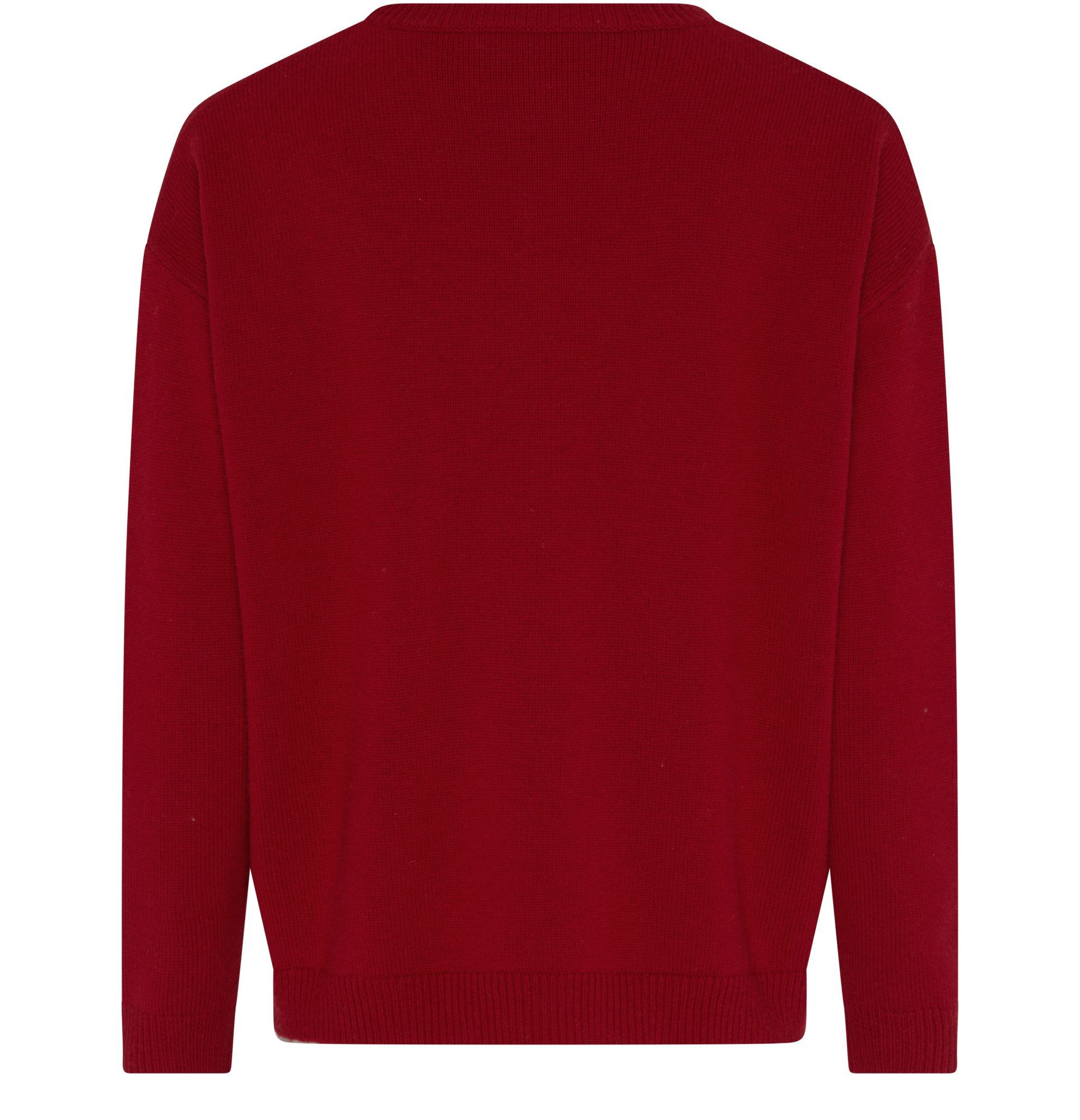 Max Mara Logo Embellished Crewneck Jumper In Red