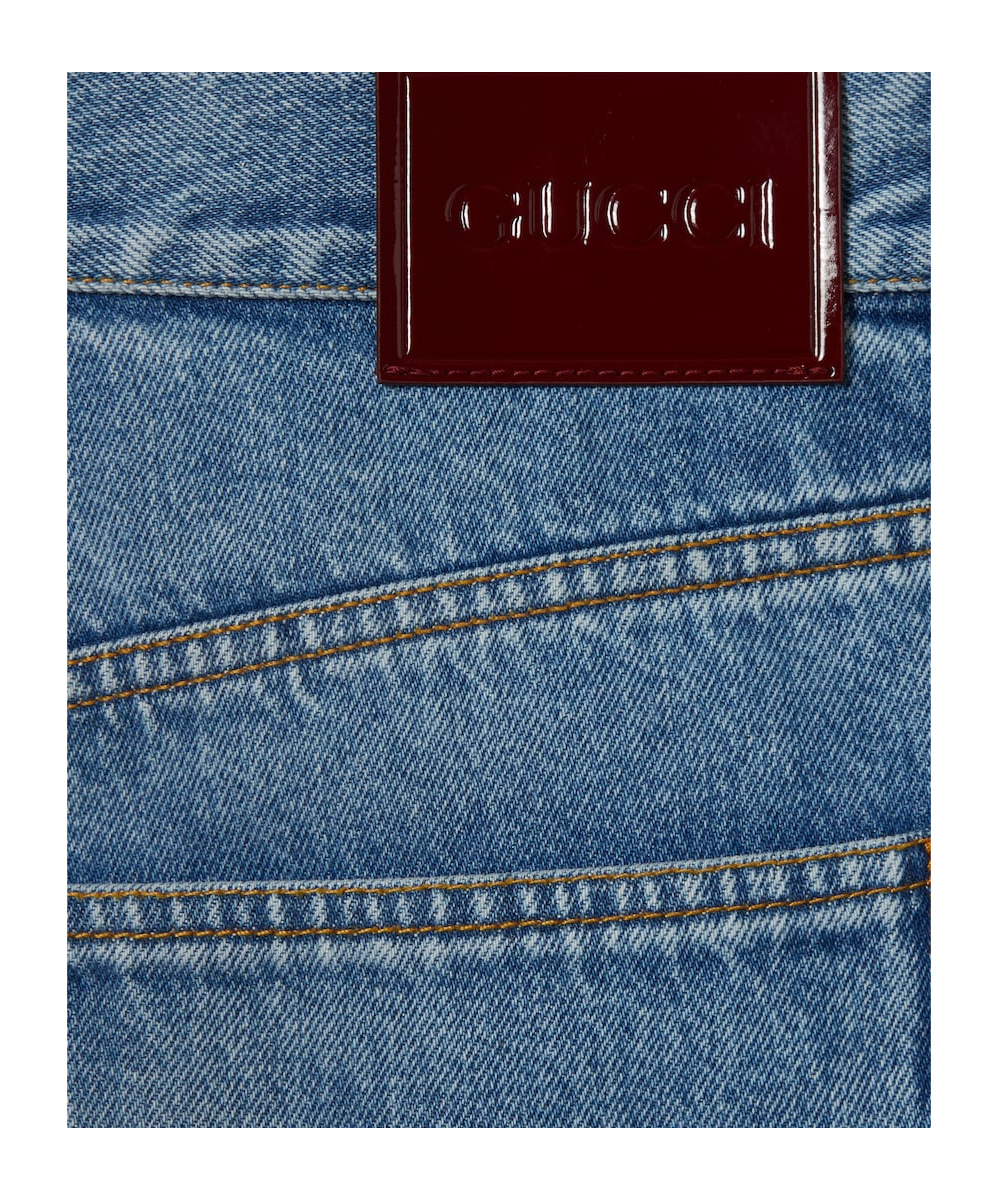 Gucci Belt-loop Jeans In Blue
