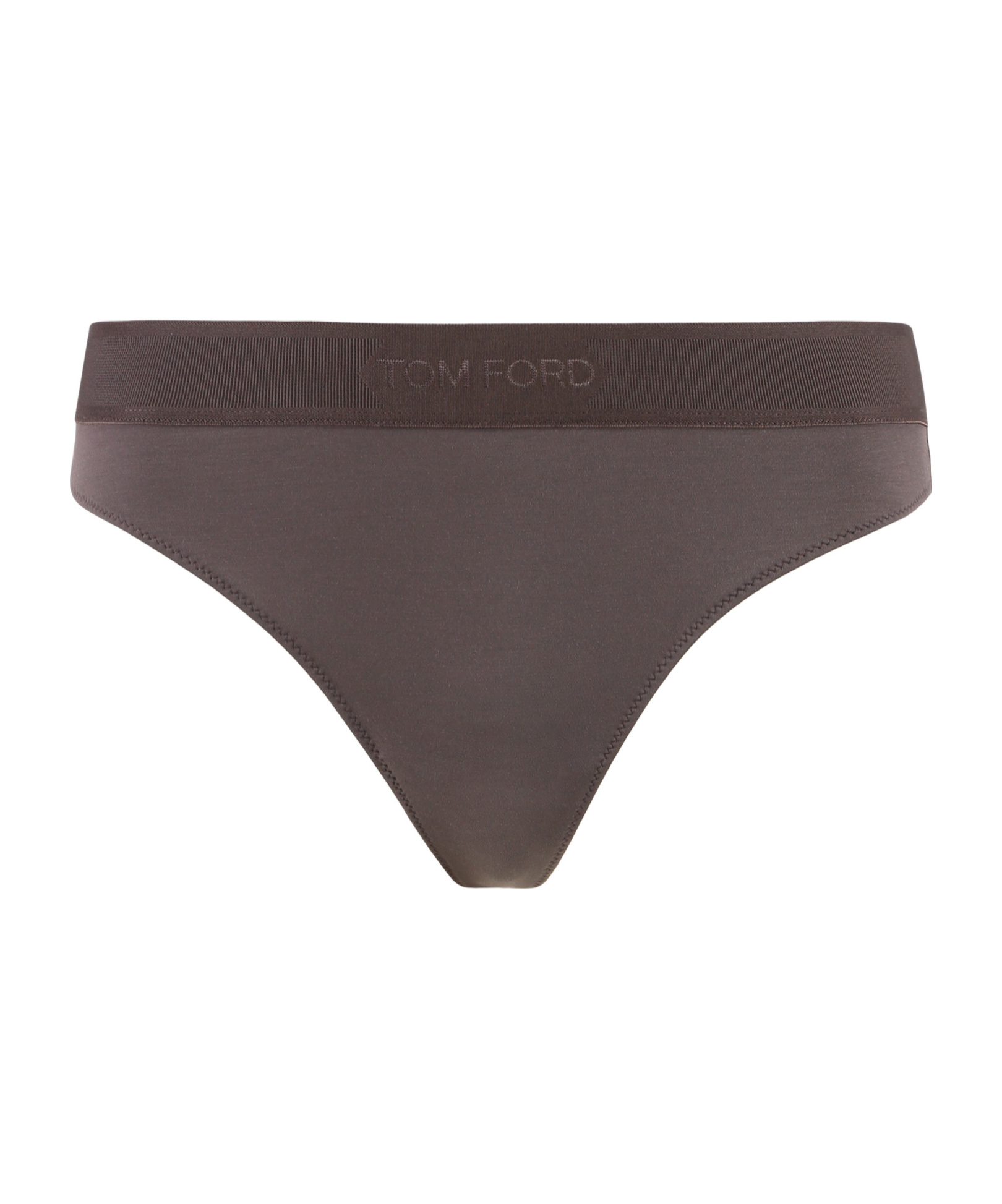Tom Ford Slip With Logoed Elastic Band In Brown