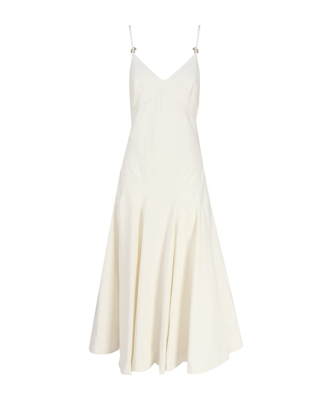 Shop Bottega Veneta Sling Dress In White