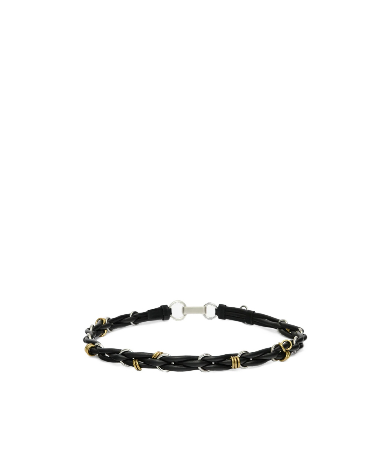 Isabel Marant Mina Braided Leather Belt In Black