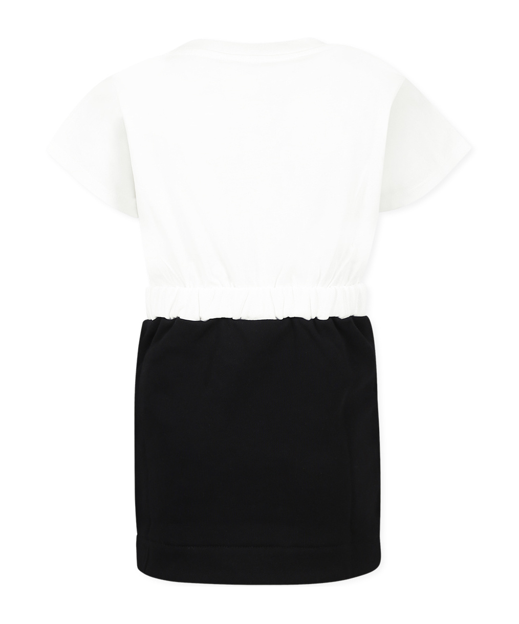 Balmain Short Sleeve Dress In White