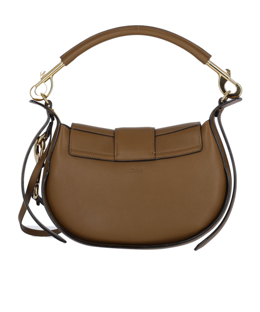 Chloé Ride Leather Shoulder Bag In Brown
