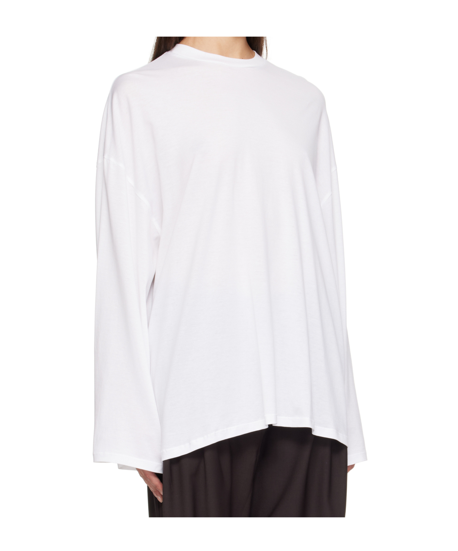 The Frankie Shop White Rio Oversized Sleeve T-shirt In White
