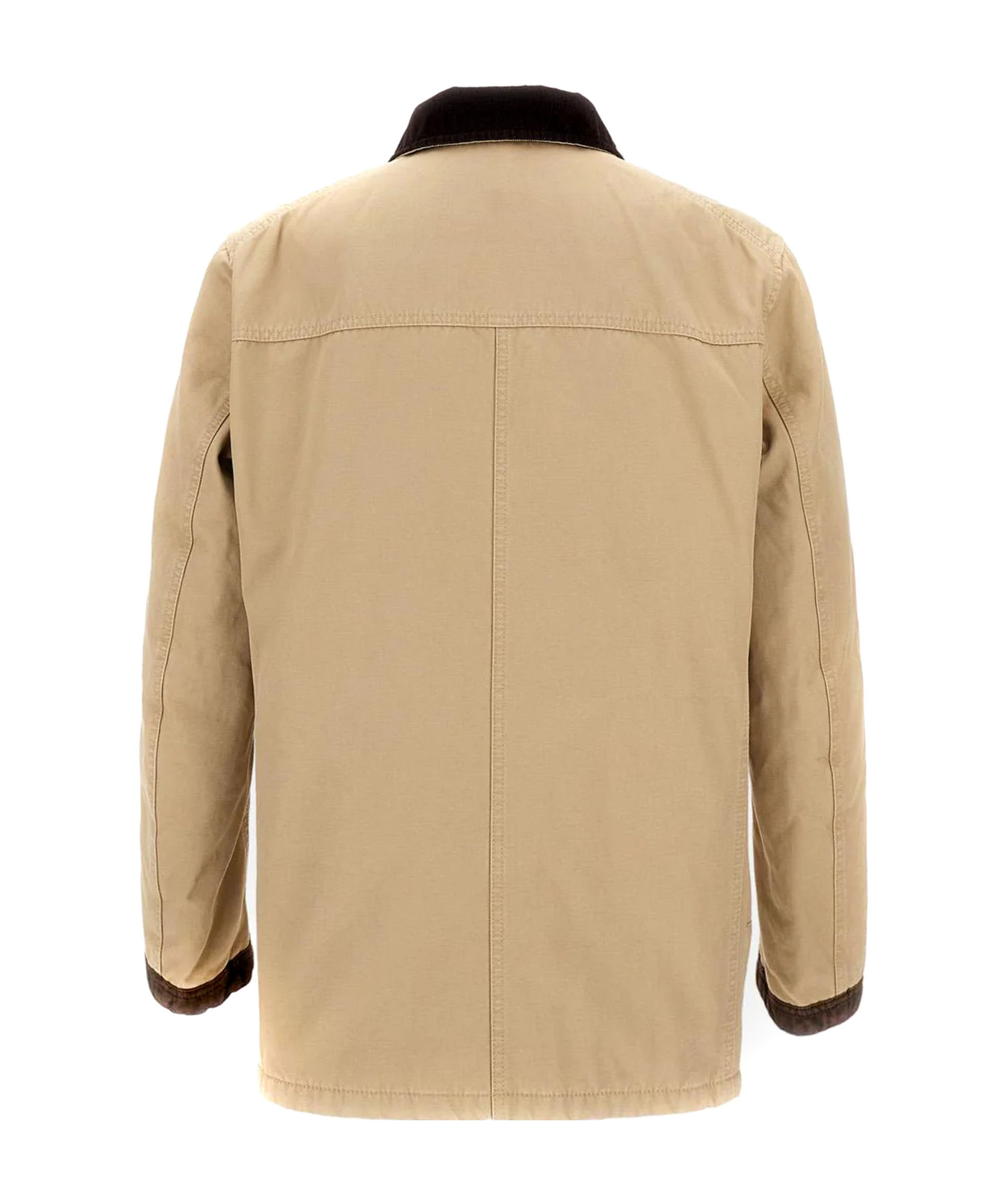 Fay Cotton Coat In Brown