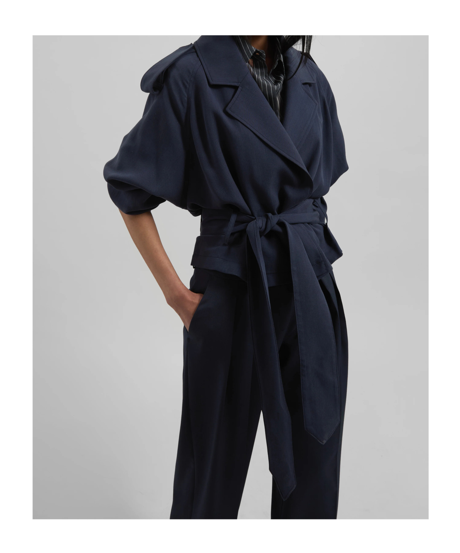 The Frankie Shop Short Trench Coat Simona