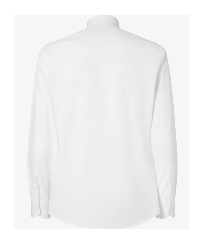 Fendi Regular Fit Cotton Shirt With Long Sleeves In White