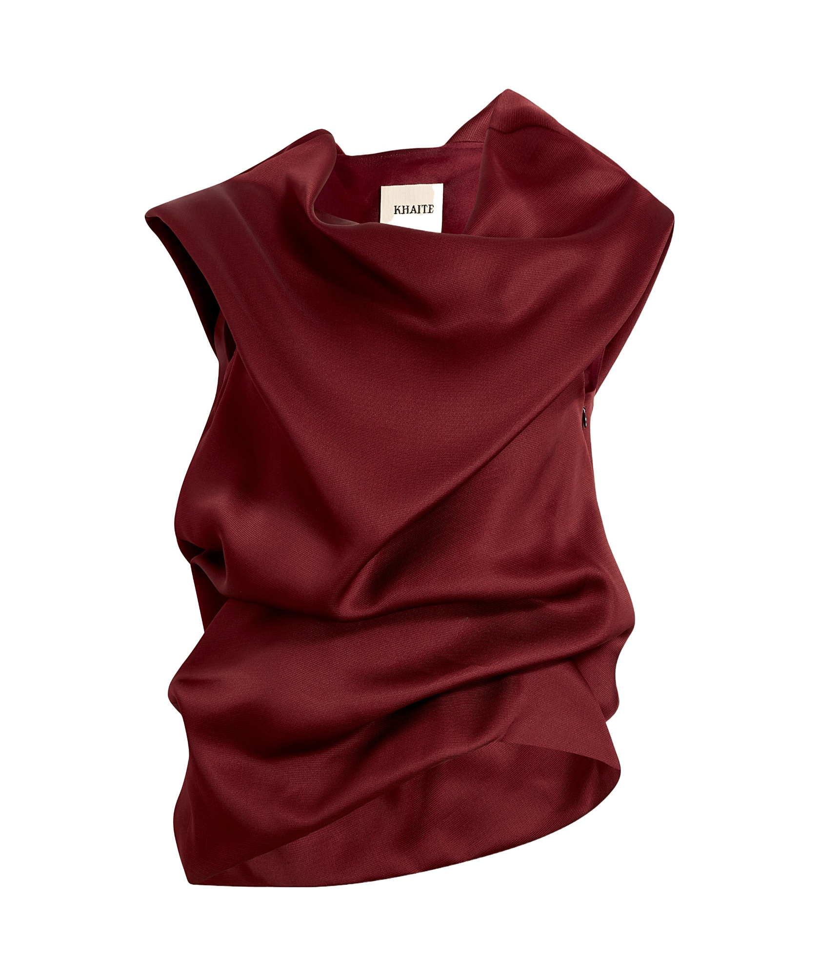 Shop Khaite Sleeveless Shirt In Red