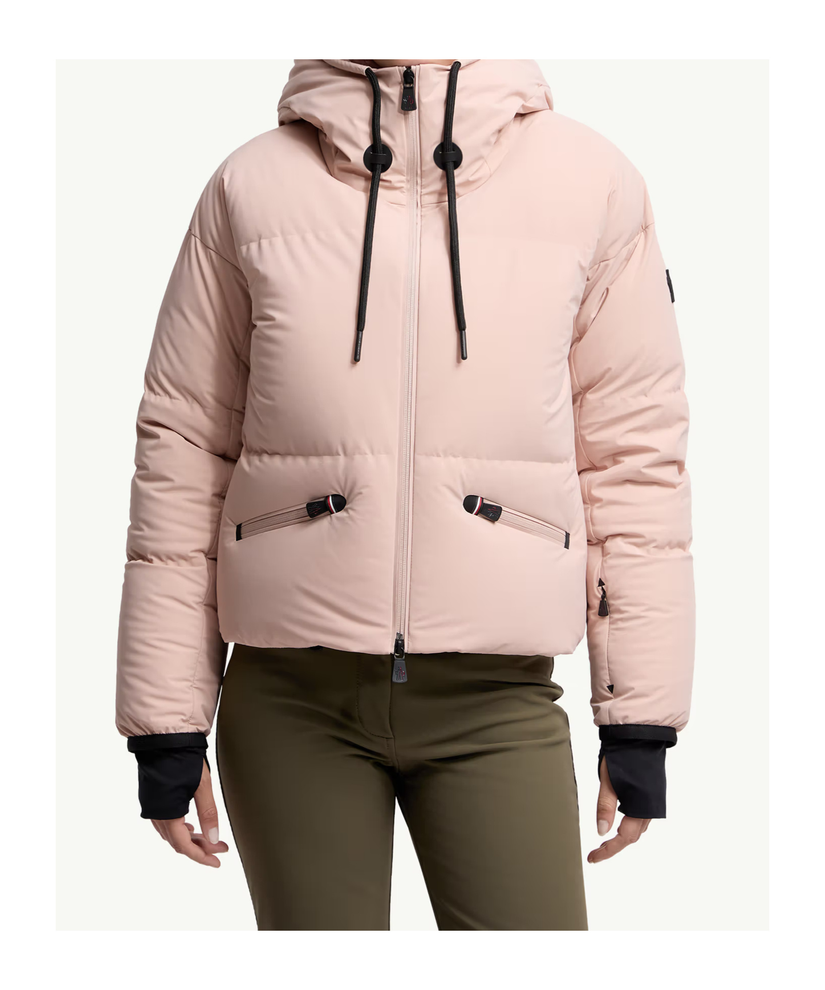 Moncler Allesaz Hooded Down Ski Jacket In Pink