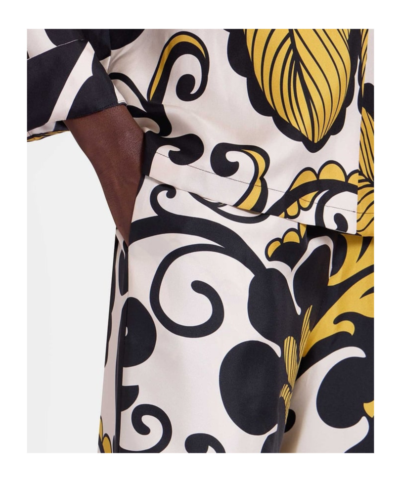 La Doublej Marea-print Palazzo Trousers In Multicolor