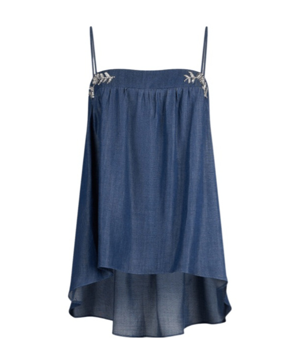 Liu •jo Square Neck Suspenders In Blue