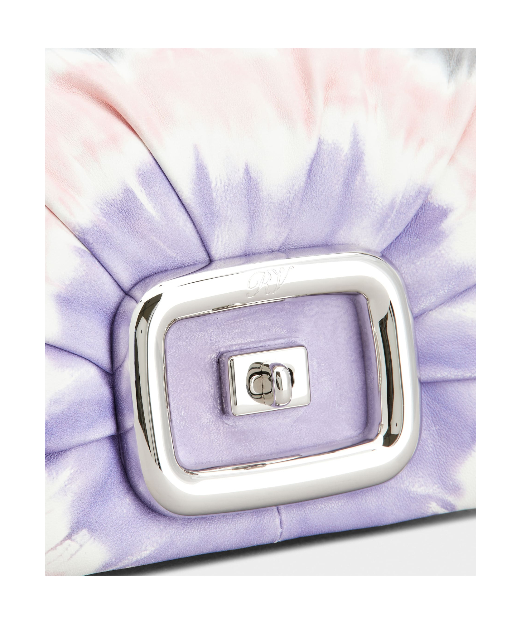 Shop Roger Vivier Viv' Choc Mini Bag In Nappa Leather In White