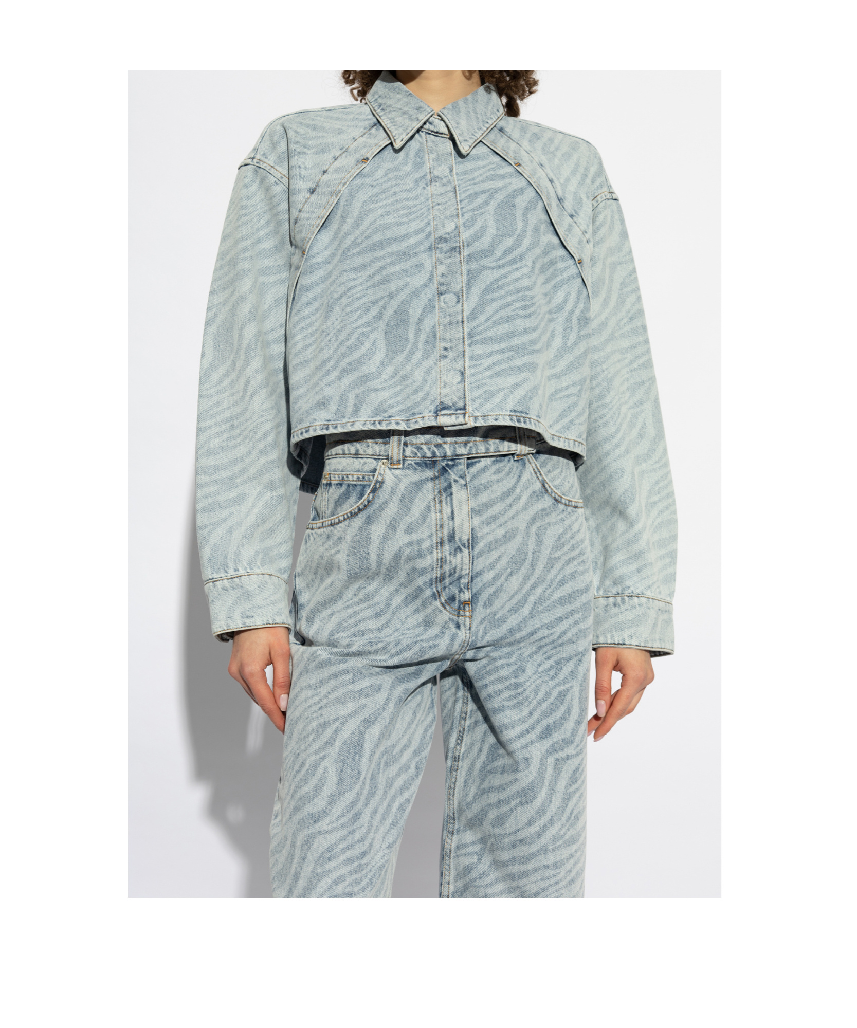 Iro Eslem Denim Jacket In Gray
