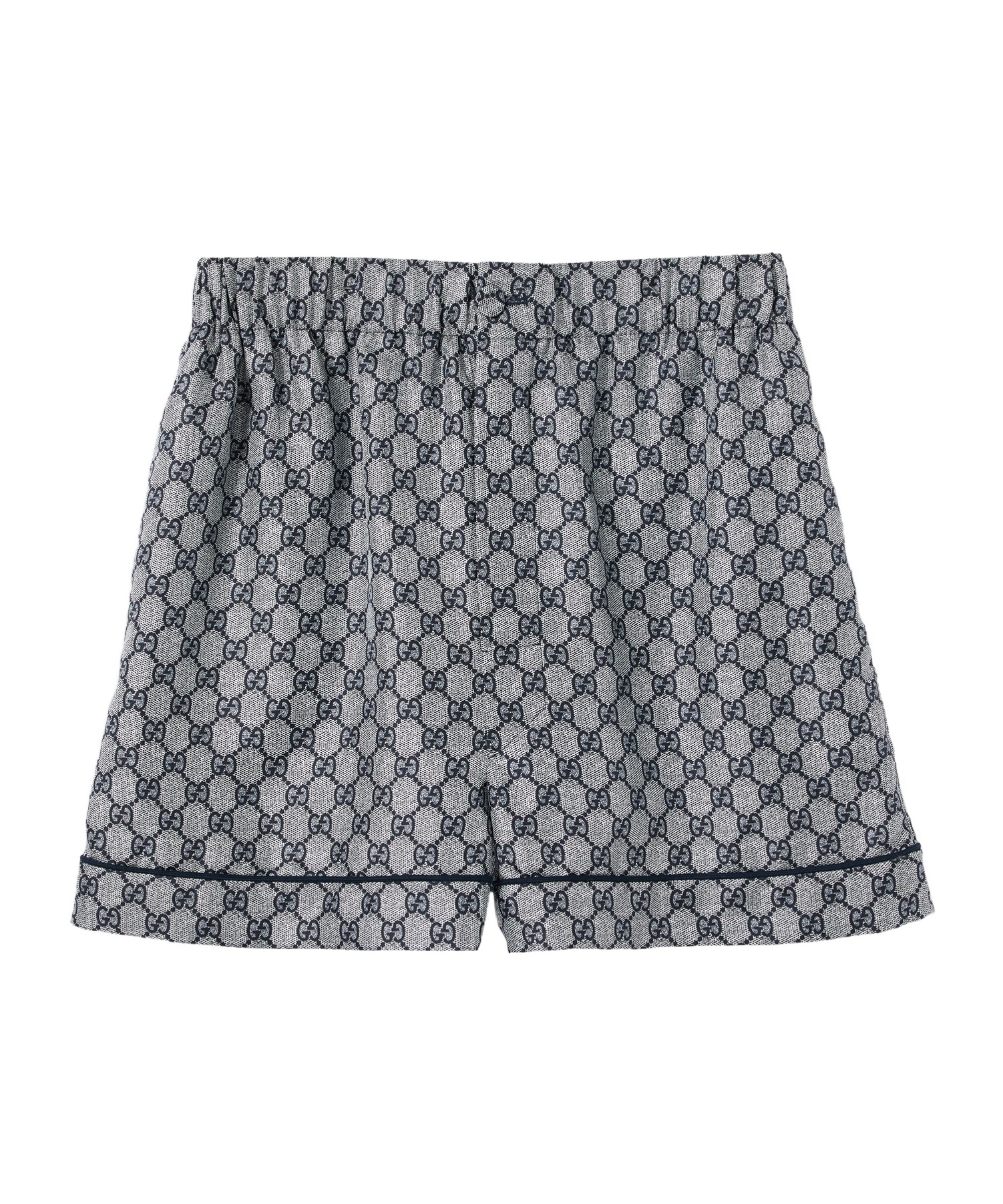 Gucci Gg Supreme-print Shorts In Gray
