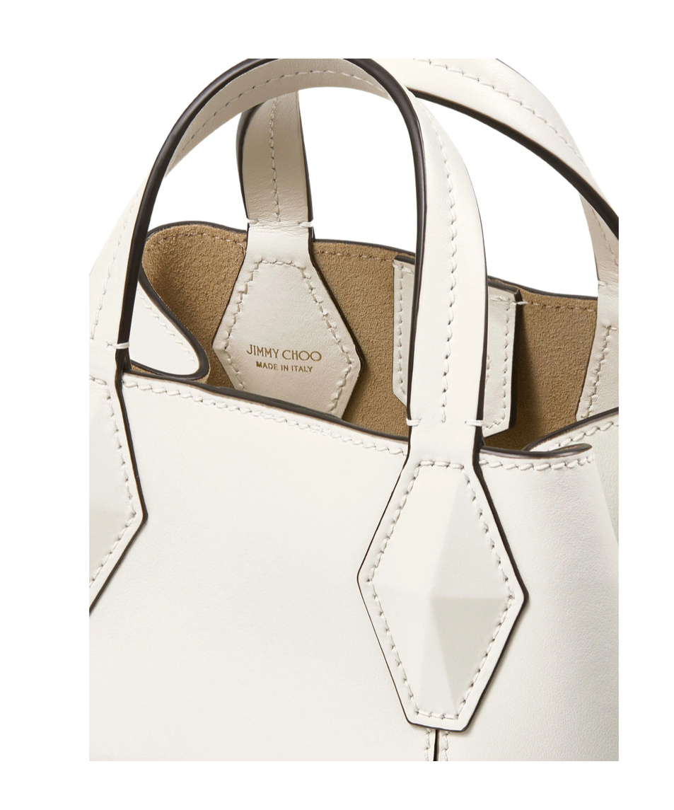 Jimmy Choo Double Handle Shoulder Bag In White