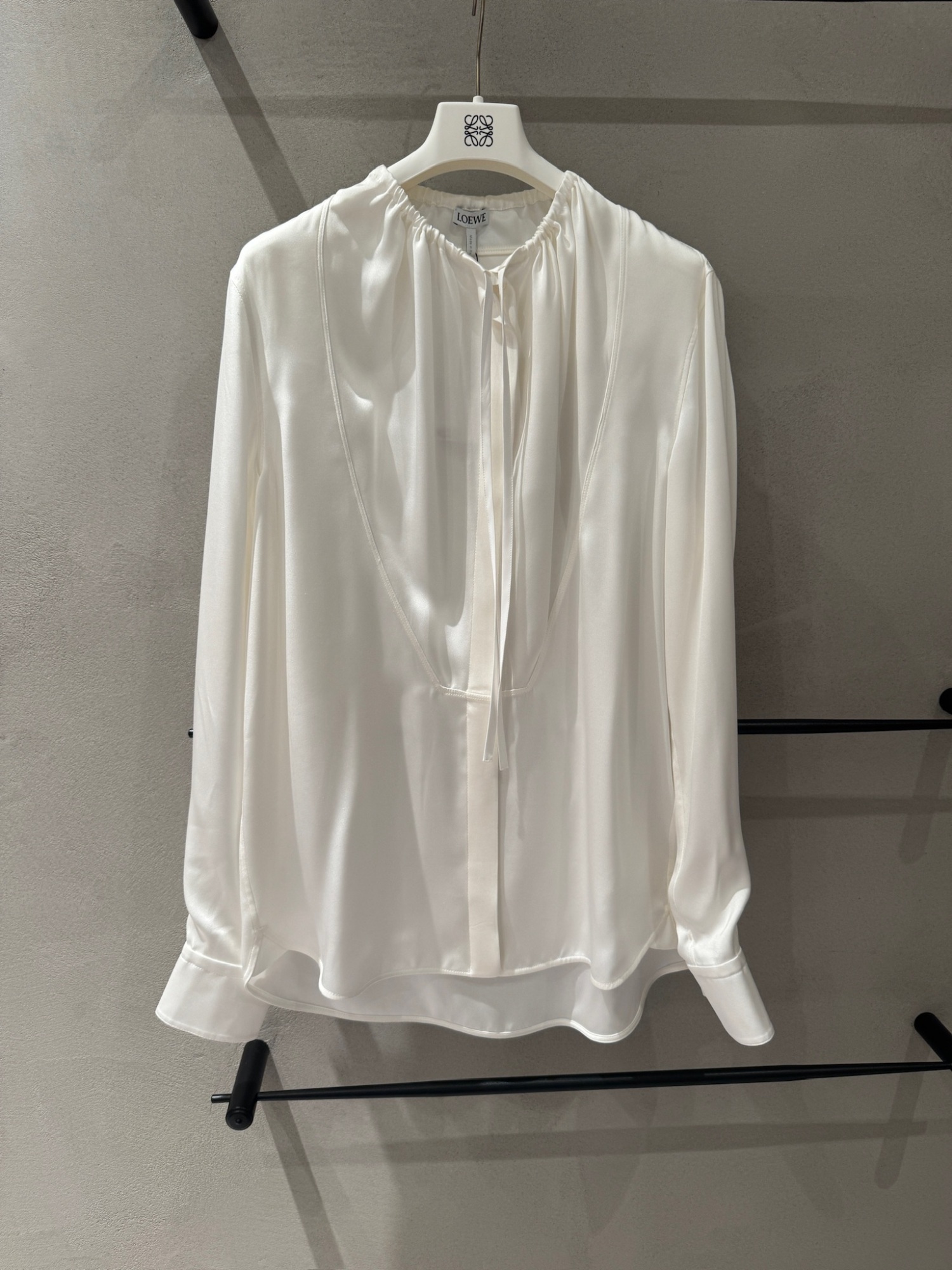 Loewe Long-sleeved Shirt In White