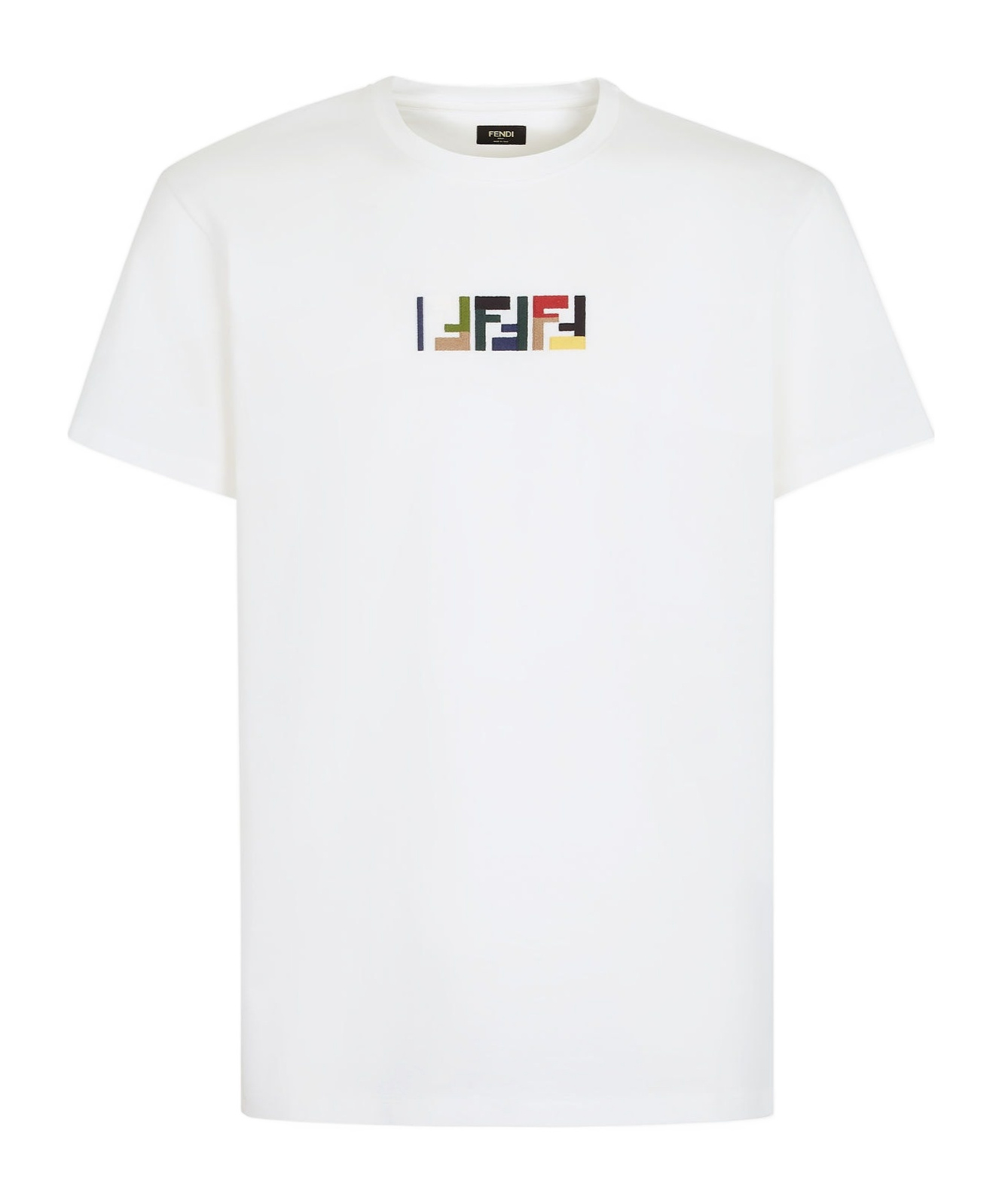 Fendi Cotton T Shirt In White