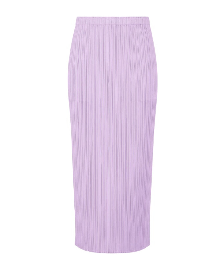 Issey Miyake Plissé High-waist Midi Skirt In Purple