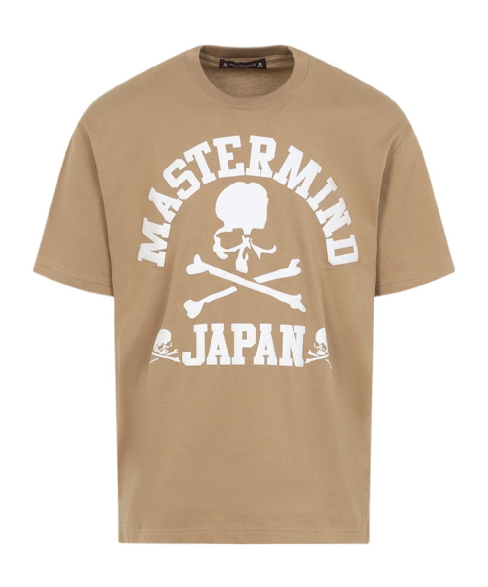 Mastermind Japan Mastermind Oversized Skull Graphic T-shirt In Neutral Cotton In Nude