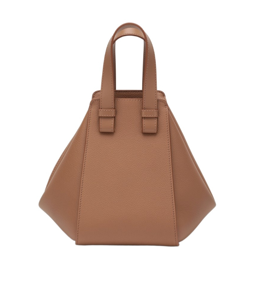 Loewe Compact Hammock Bag In Classic Calfskin In Brown