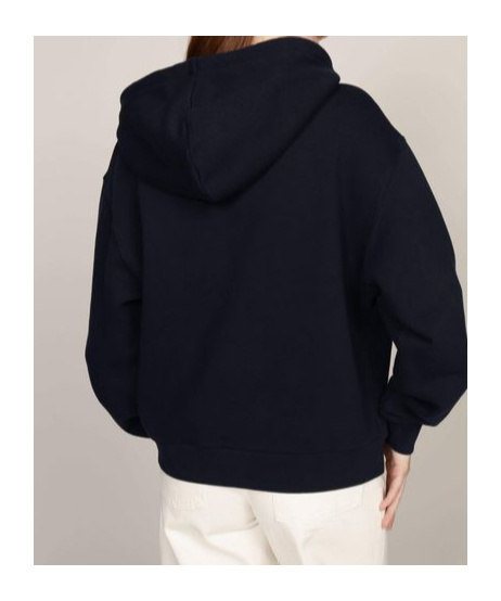 Tommy Hilfiger Long-sleeved Hooded Sweatshirt In Black