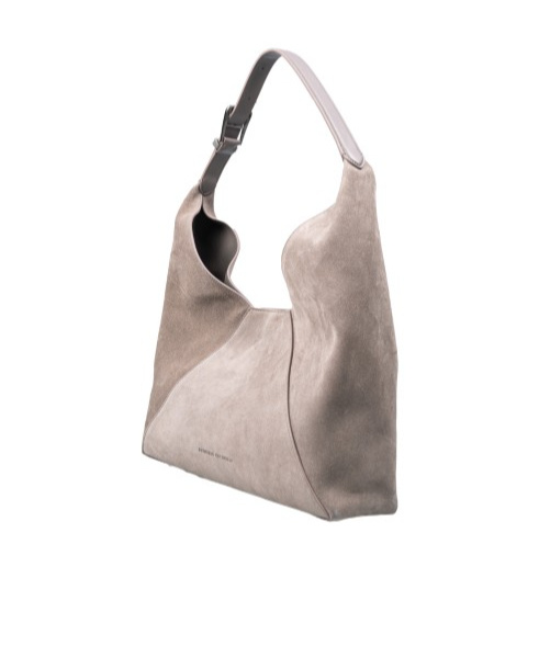 BRUNELLO CUCINELLI BRUNELLO CUCINELLI LOGO PRINTED PANELLED SHOULDER BAG