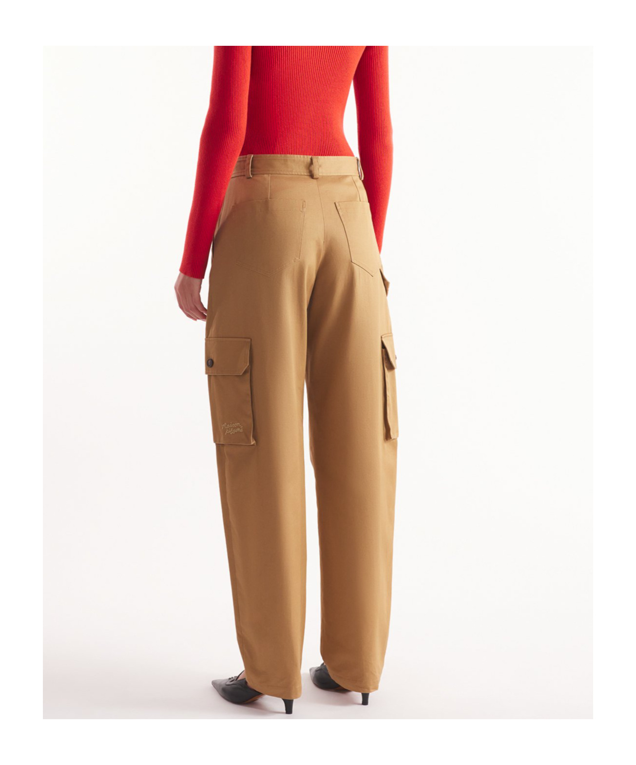 MAISON KITSUNÉ BELT-LOOP OVERALLS
