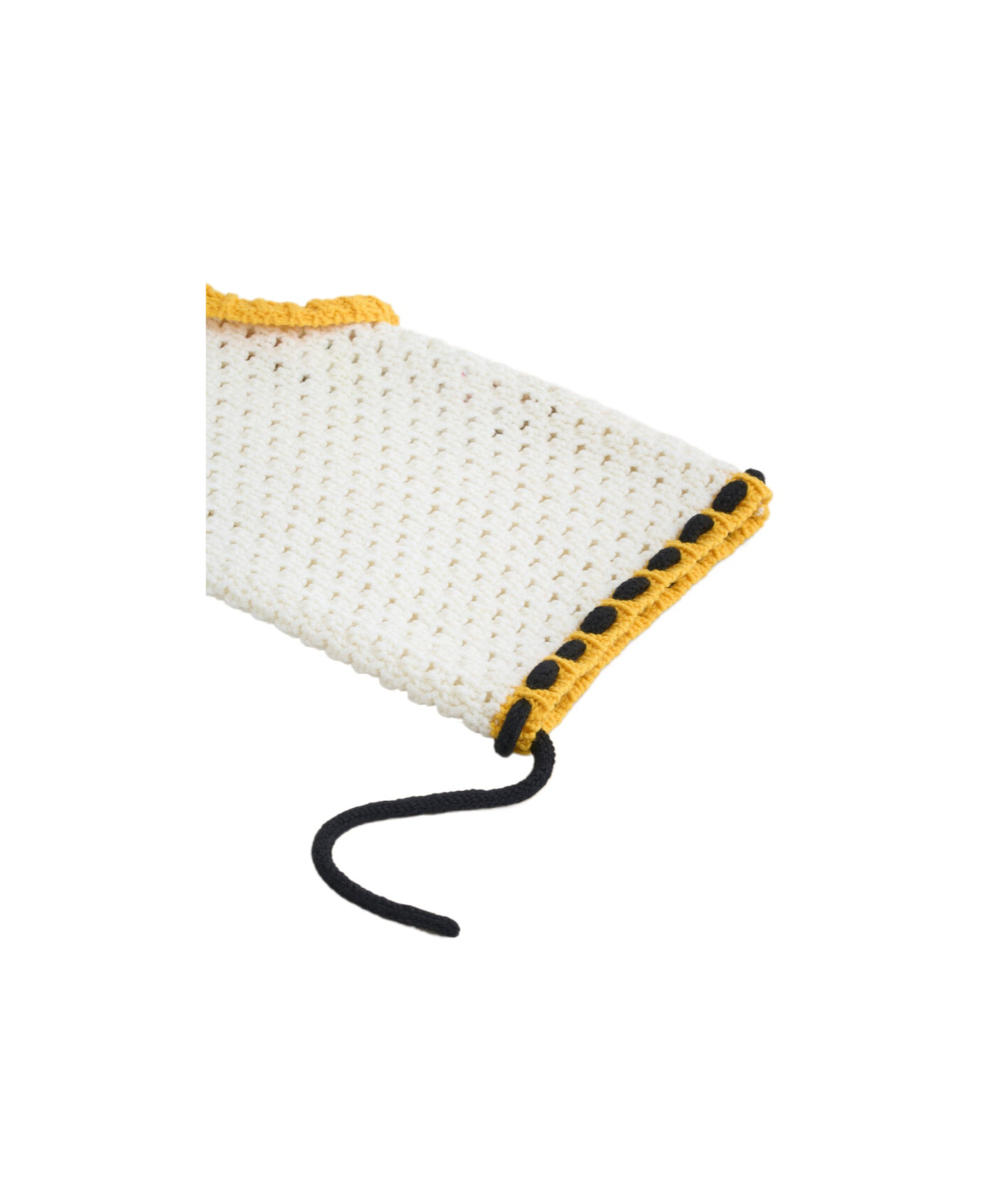 Marni White Wool Balaclava With Ears In White