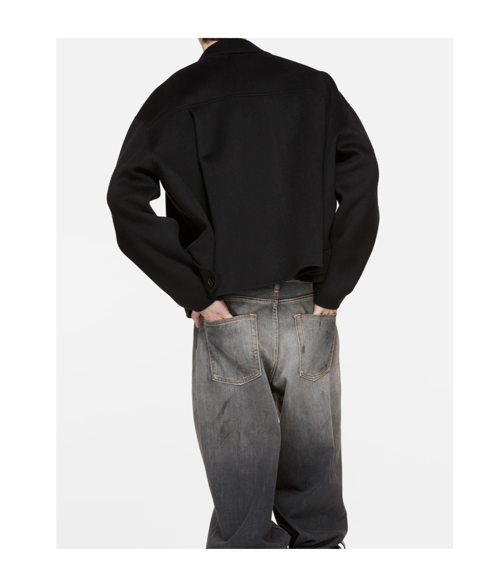 Acne Studios Zip-front Jacket In Black