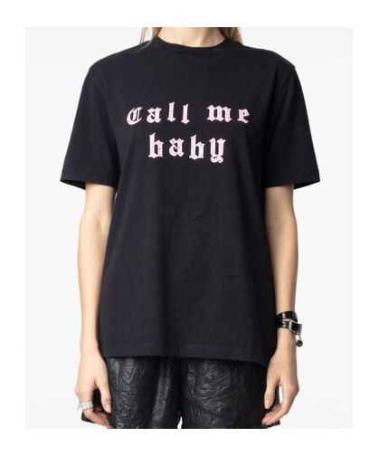 Zadig & Voltaire Slogan-print T-shirt In Black