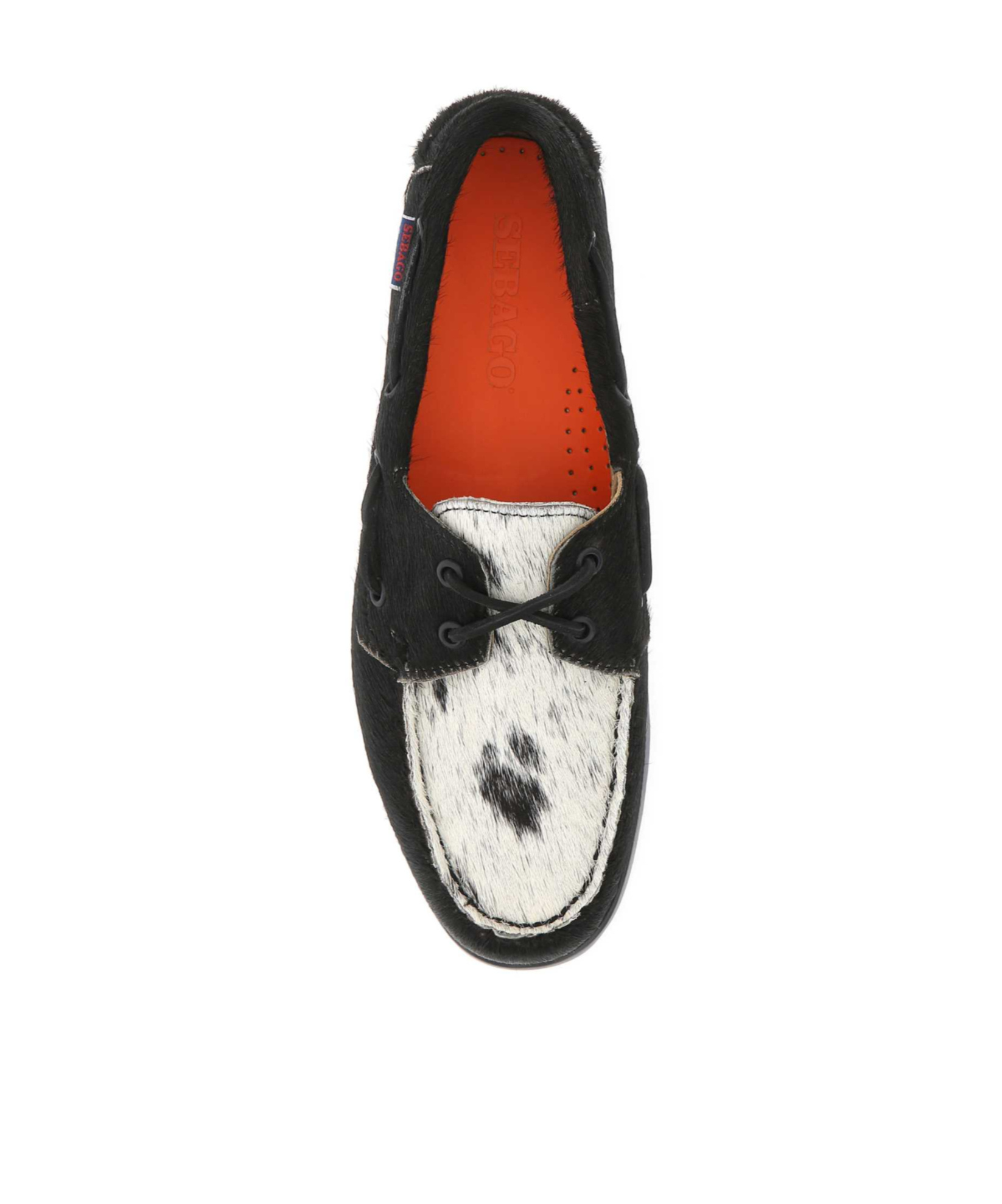 Sebago Docksides Portland Raw Boat Shoes In Black