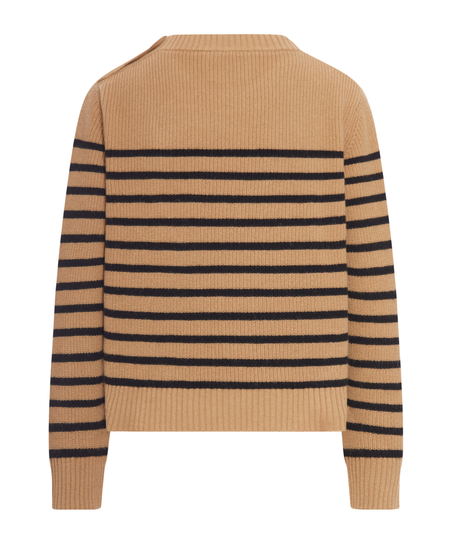Roberto Collina Striped Sweater In Brown