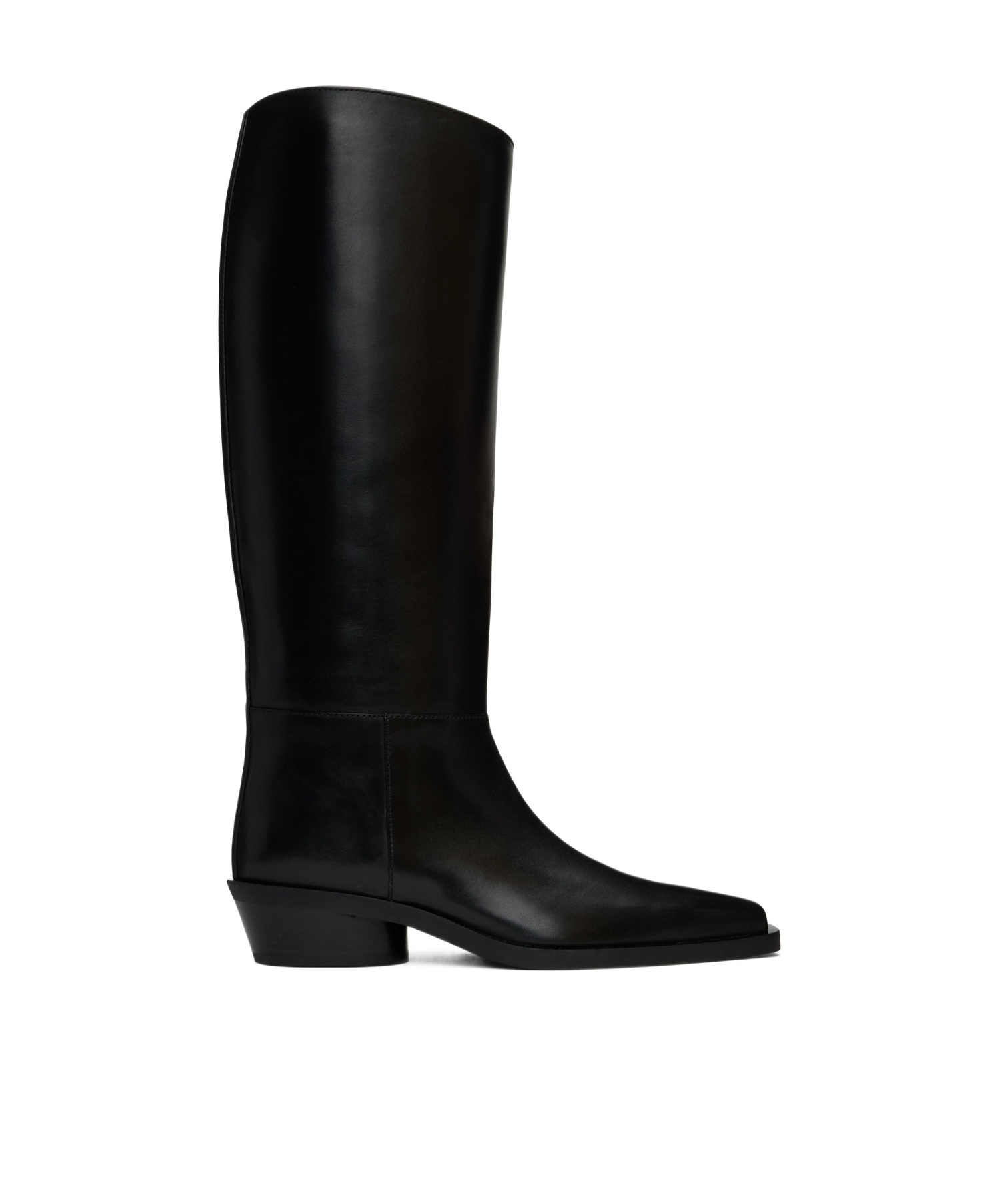 Proenza Schouler Bronco Leather Tall Boots In Black